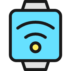 Smart Watch Square Wifi Icon from Ultimate Colors Set