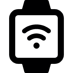 Smart Watch Square Wifi Alternate Icon from Ultimate Bold Set