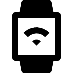 Smart Watch Square Wifi Connection Icon from Nova Solid Set