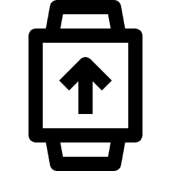 Smart Watch Upload Icon from Nova Line Set
