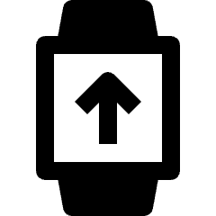 Smart Watch Upload Icon from Nova Solid Set