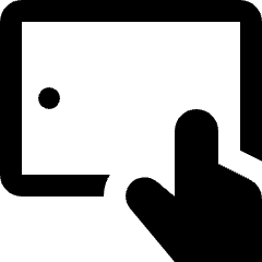 Tablet Touch Icon from Nova Solid Set