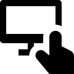 Touch Screen Icon from Nova Solid Set