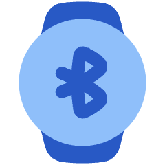 Watch Circle Bluetooth Icon from Plump Flat Set