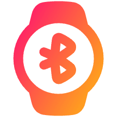 Watch Circle Bluetooth Icon from Plump Gradient Set