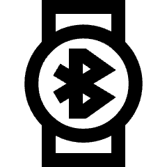 Watch Circle Bluetooth Icon from Sharp Line Set