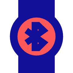 Watch Circle Bluetooth Icon from Sharp Pop Set