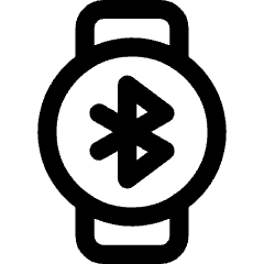 Watch Circle Bluetooth Icon from Core Line Set