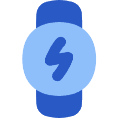 Watch Circle Charging Icon from Flex Flat Set