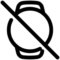 Watch Circle Disable Icon from Plump Line Set