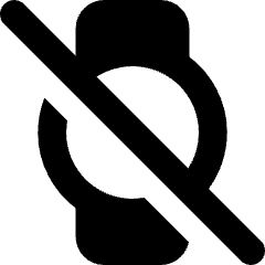 Watch Circle Disable Icon from Core Solid Set