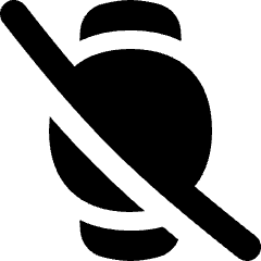 Watch Circle Disable Icon from Flex Solid Set