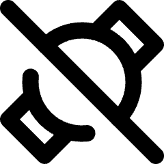 Watch Circle Disable Icon from Micro Line Set