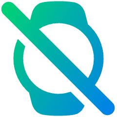 Watch Circle Disable Icon from Plump Gradient Set