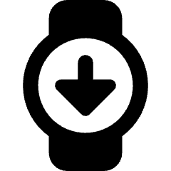 Watch Circle Download Icon from Core Remix Set