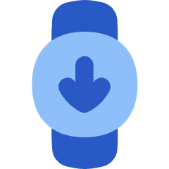 Watch Circle Download Icon from Flex Flat Set