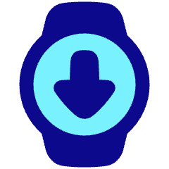 Watch Circle Download Icon from Plump Pop Set