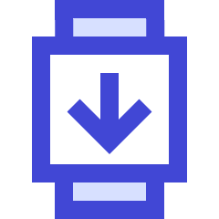 Watch Circle Download Icon from Sharp Duo Set