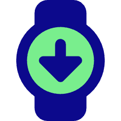 Watch Circle Download Icon from Core Pop Set