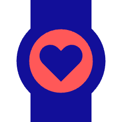 Watch Circle Heartbeat Monitor 1 Icon from Sharp Pop Set