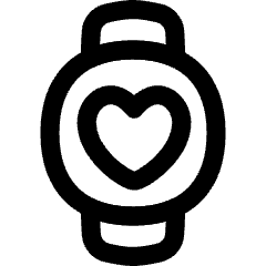 Watch Circle Heartbeat Monitor 1 Icon from Flex Line Set