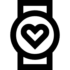 Watch Circle Heartbeat Monitor 1 Icon from Sharp Line Set