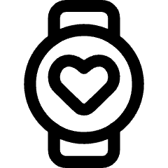 Watch Circle Heartbeat Monitor 1 Icon from Core Line Set