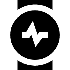 Watch Circle Heartbeat Monitor 2 Icon from Sharp Solid Set