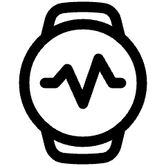 Watch Circle Heartbeat Monitor 2 Icon from Plump Line Set