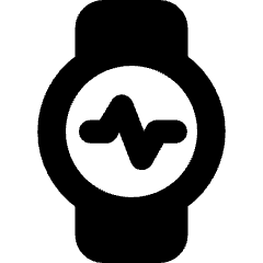 Watch Circle Heartbeat Monitor 2 Icon from Core Solid Set