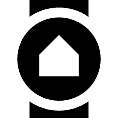 Watch Circle Home Icon from Sharp Solid Set