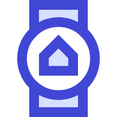 Watch Circle Home Icon from Sharp Duo Set