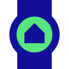 Watch Circle Home Icon from Sharp Pop Set