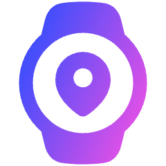 Watch Circle Location Icon from Plump Gradient Set