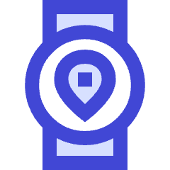 Watch Circle Location Icon from Sharp Duo Set