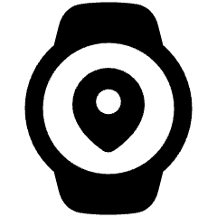 Watch Circle Location Icon from Plump Solid Set