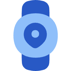 Watch Circle Location Icon from Flex Flat Set