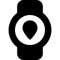 Watch Circle Location Icon from Core Solid Set