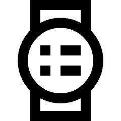 Watch Circle Menu Icon from Sharp Line Set