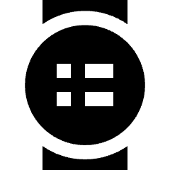 Watch Circle Menu Icon from Sharp Solid Set