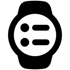 Watch Circle Menu Icon from Plump Solid Set