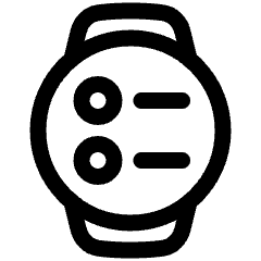 Watch Circle Menu Icon from Plump Line Set