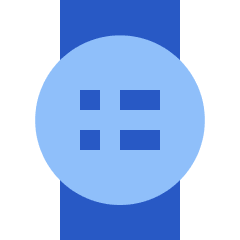 Watch Circle Menu Icon from Sharp Flat Set