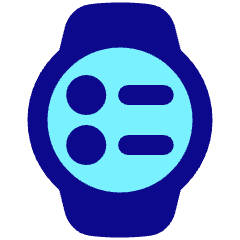 Watch Circle Menu Icon from Plump Pop Set