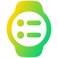 Watch Circle Menu Icon from Plump Gradient Set