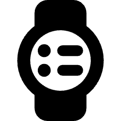 Watch Circle Menu Icon from Core Solid Set