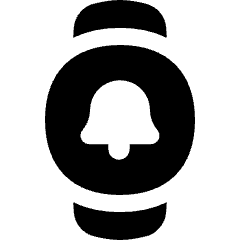 Watch Circle Notification Icon from Flex Solid Set