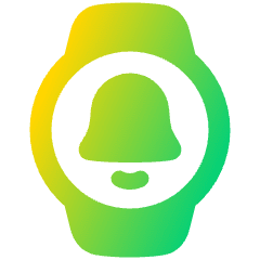 Watch Circle Notification Icon from Plump Gradient Set