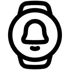 Watch Circle Notification Icon from Plump Line Set