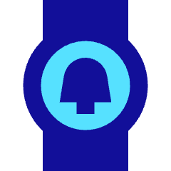 Watch Circle Notification Icon from Sharp Pop Set